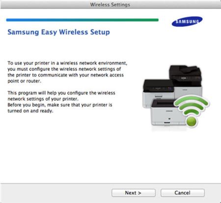 Samsung m2070 wireless setup software for mac windows 10